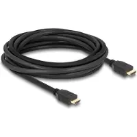 DeLOCK 82004, 5 m, HDMI-tyyppi A (vakio), HDMI-tyyppi A (vakio), 3D, 48 Gbit/s, Musta