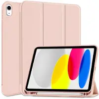 Tech-Protect iPad 2022/2025 SmartCase Pen Tri-Fold Folio kotelo - Pinkki