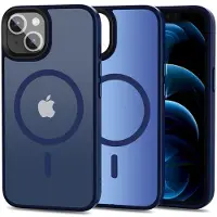 Tech-Protect iPhone 13 Magmat Kotelo - MagSafe-yhteensopiva - Matta Sininen