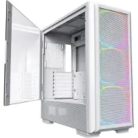 Montech SKY TWO GX -miditornikotelo ikkunalla ja RGB-valaistuksella, musta/valkoinen
