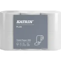 Katrin Toiletpapir Plus 285 hvid 35m 38411 3-lag - (42 ruller pr. karton)