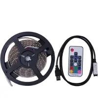 24hShop RGB LED-silmukka USB kaukosäätimellä - 5 metriä vesitiivis