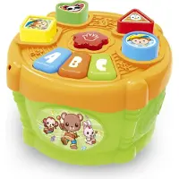Sbp Puttekasse Med Musik & Lyd - Multi/patterned - 17.5X17.5X12CM