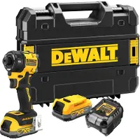 DeWalt DCF870E2T-QW, Iskuväännin, Harjaton, musta, Keltainen, 1/4", 3000 RPM, 56 Nm