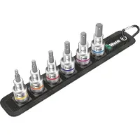 Wera bithylsysarja 1/2", kuusiokolo 4–10 mm, 6 osaa