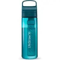 LifeStraw Go Laguna Teal GO-650ML-TEAL BPA-Free Plastic, water bottle with 2-stage filter, 650 ml