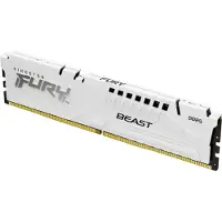 Kingston 16GB (1 x 16GB) FURY Beast White, DDR5 6400MHz, CL32, 1.40V, valkoinen