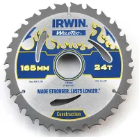 Irwin Katkaisuterä puulle ; 165x2,4x30,0 mm; Z24