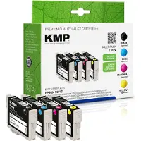 KMP – E107V, Musta, Syaani, Magenta, Keltainen, 4 kpl, Monipakkaus (1607,4005)