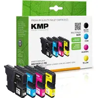 KMP – 1523,4005, Musta, Syaani, Magenta, Keltainen, 6,2 ml, 4 kpl, 300 sivua, 260 sivua, Monipakkaus