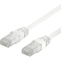 Deltaco – U/UTP Cat6 laitekaapeli, 0,3m, valkoinen (TP-603V)
