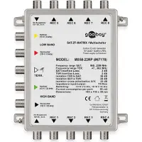 Wentronic 67178, 5 lähtöä, 8 tuloa, 3 dB, 2 dB, 75 O, 75 O
