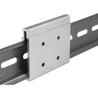 DeLOCK – Aluminium Mounting Clip for DIN Rail (4 mounting holes) (65992)