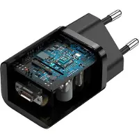 Baseus Super Si Pikalaturi ja USB-C/USB-C-Kaapeli - 25W - Musta