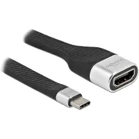 DeLOCK 86933, 0,14 m, USB Type-C, HDMI-tyyppi A (vakio), Uros, Naaras, Suora