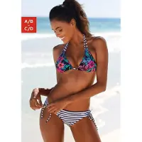 Venice beach Bikinitoppi 'Summer' laivastonsininen / monivärinen / vaaleanpunainen