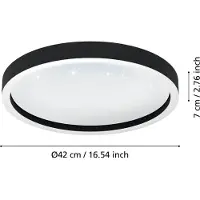 Eglo Montemorelos-Z connect.z led 17,8W 42cm kristalliefekti plafondi