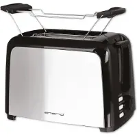 Emerio TO-123924, 2 viipale(i)ta, Musta, Ruostumaton teräs, Painikkeet, 750 W, 220 - 240 V, 50 / 60 Hz