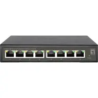 LevelOne GES-2108P, Hallittu, L2, Gigabit Ethernet (10/100/1000), Täysin kaksipuolinen, Power over Ethernet -tuki