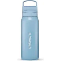 LifeStraw Go Icelandic Blue GOST-650ML-ICE Stainless Steel, water bottle with 2-stage filter, 650 ml