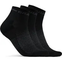 Craft Core Dry Mid Sock 3-pack Black Urheilusukat 46/48