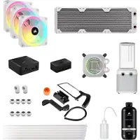 Corsair Hydro X Series iCUE LINK XH405i RGB -vesijäähdytyssarja, valkoinen