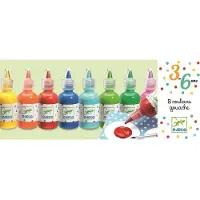 Djeco Askartelumaali pullossa - 8 kpl