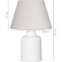 Opviq pöytälamppu AYD - 2648, kermanvärinen/valkoinen