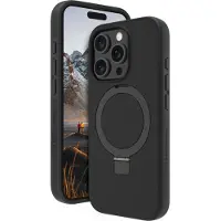 dbramante1928 Iceland Ultra D3O MagSafe Kickstand, iPhone 16 Pro -suojakuori, Musta