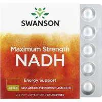 Swanson Health Maksimivahvuus NADH 20 mg - 30 pastillia