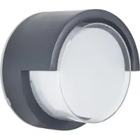 Forlight Led ulkoseinävalaisin Creu, Musta, Synteettinen materiaali, Moderni