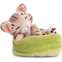 Nici Kissa Nukkuu Korissa Nalle 12 Cm