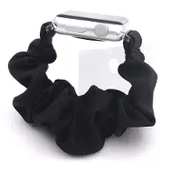 SKALO Scrunchie-ranneke Apple Watch Series 7-9 41mm - Musta