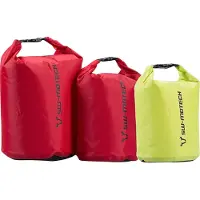 SW-Motech Drypack säilytyspussisetti - 4/8/13 l. Keltainen/punainen. Vedenpitävä. Rullan sulkeminen.