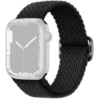 SKALO Punottu -ranneke Apple Watch SE 40mm - Musta