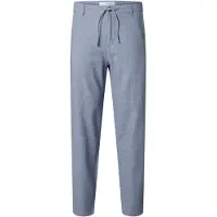 Selected Slm172-Slimtape Brody Linen Bld Pnt Noos - Blue - XL