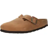 Birkenstock Boston Natural Leather Oiled Narrow Klompit