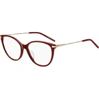 HUGO BOSS BOSS 1784/G 54/16/140 Burgundinpunaiset kultaiset asetaattikehykset NAISILLE BOSS 1784/G