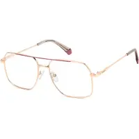 Polaroid PLD D554 55/16/145 Kulta vaaleanpunaiset metallikehykset UNISEX PLD D554
