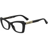 Moschino MOS649 52/19/140 Musta kulta Akryylikehykset NAISILLE MOS649