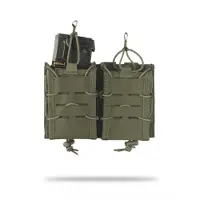 Mil-Tec Open Top Flex Double Magazine Pouch 5.56/7.62 (Color: Olive)