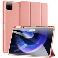 DUX Domo Xiaomi Pad 6/Pad 6 Pro Tri-Fold Smart Lompakkokotelo - Pinkki