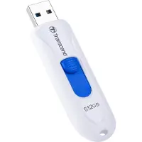 Transcend JetFlash 790, 512 GB, USB A-tyyppi, 3.2 Gen 1 (3.1 Gen 1), Ilman suojusta, 9 g, Musta, Valkoinen (TS512GJF790W)