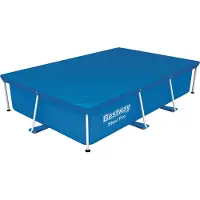 Bestway Kestävä PE-altaan kansi tyhjennysrei'illä ja kiinnitetyillä köysillä
