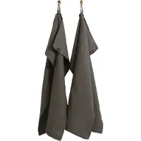 Himla Sunshine Køkkenhåndklæde 2-Pak - Grey - 50X70CM