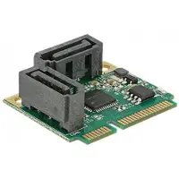 DeLOCK – Mini PCIe I/O PCIe half size 2 x SATA 6 Gb/s (95260)