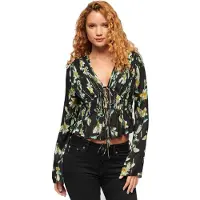 Superdry 70s Pleated Pitkähihainen Pusero