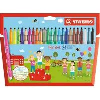 Stabilo Trio 378 24 väriä kuitukärkikynä