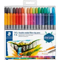 Staedtler 2-päinen -huopa/kuitukynä 72 väriä
