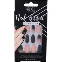 Ardell Nail Addict Black Stud & Pink Ombre tekokynnet - 24 kpl - 24 kpl